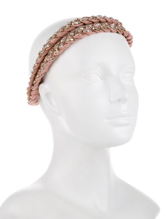 White + Warren Crystal Braided Headband