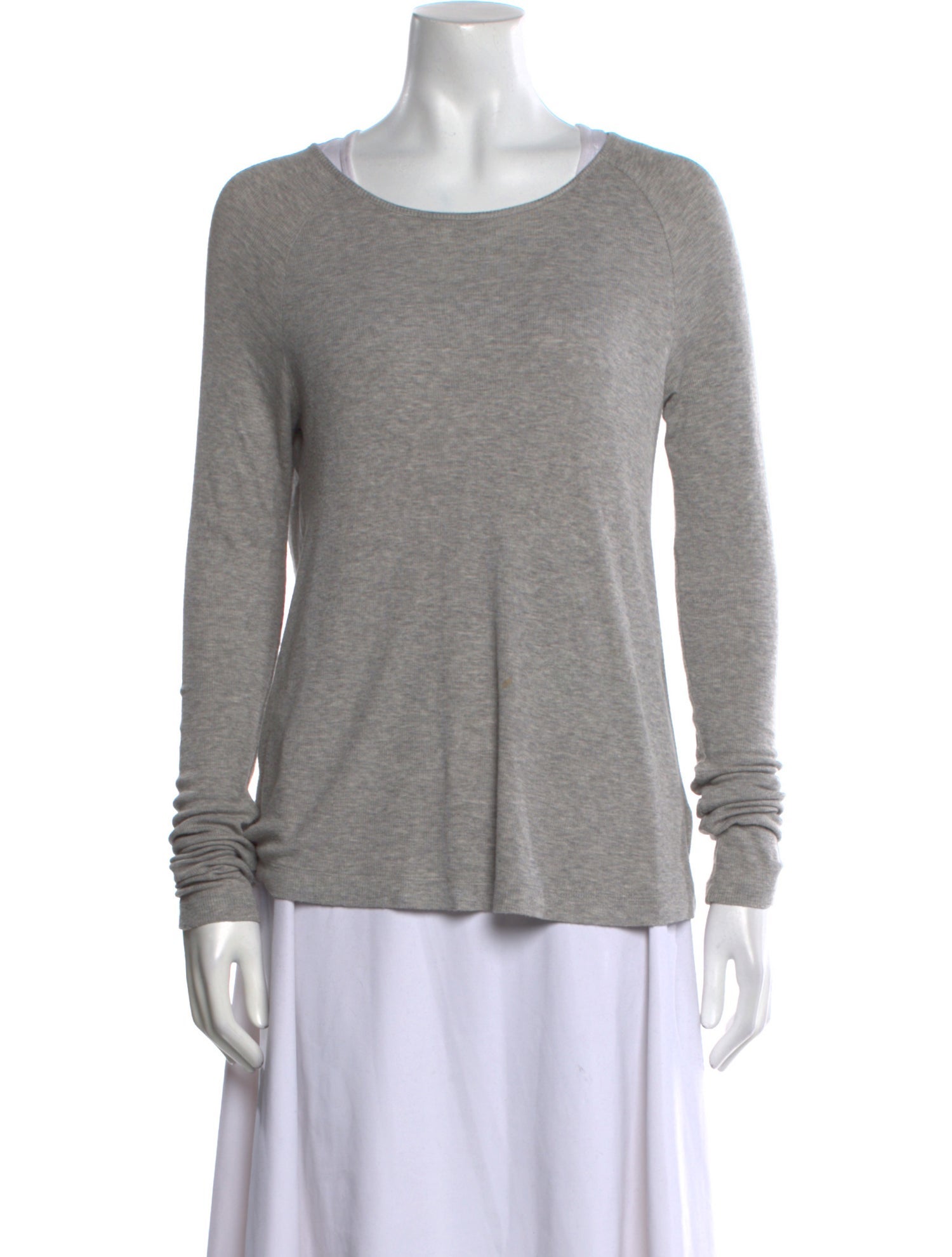 White + Warren Scoop Neck Long Sleeve T-Shirt