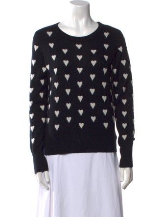 White + Warren Cashmere Printed Sweater