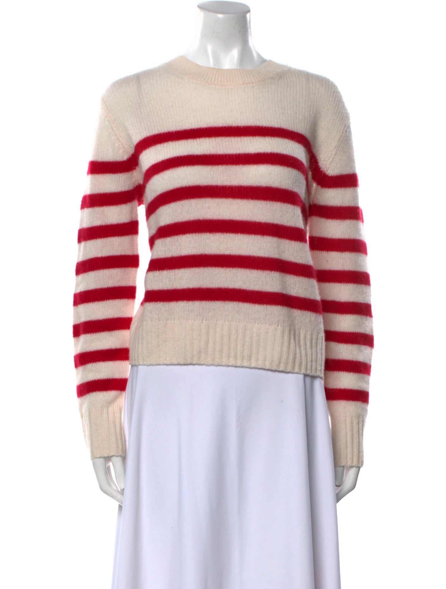 White + Warren Cashmere Striped Sweater