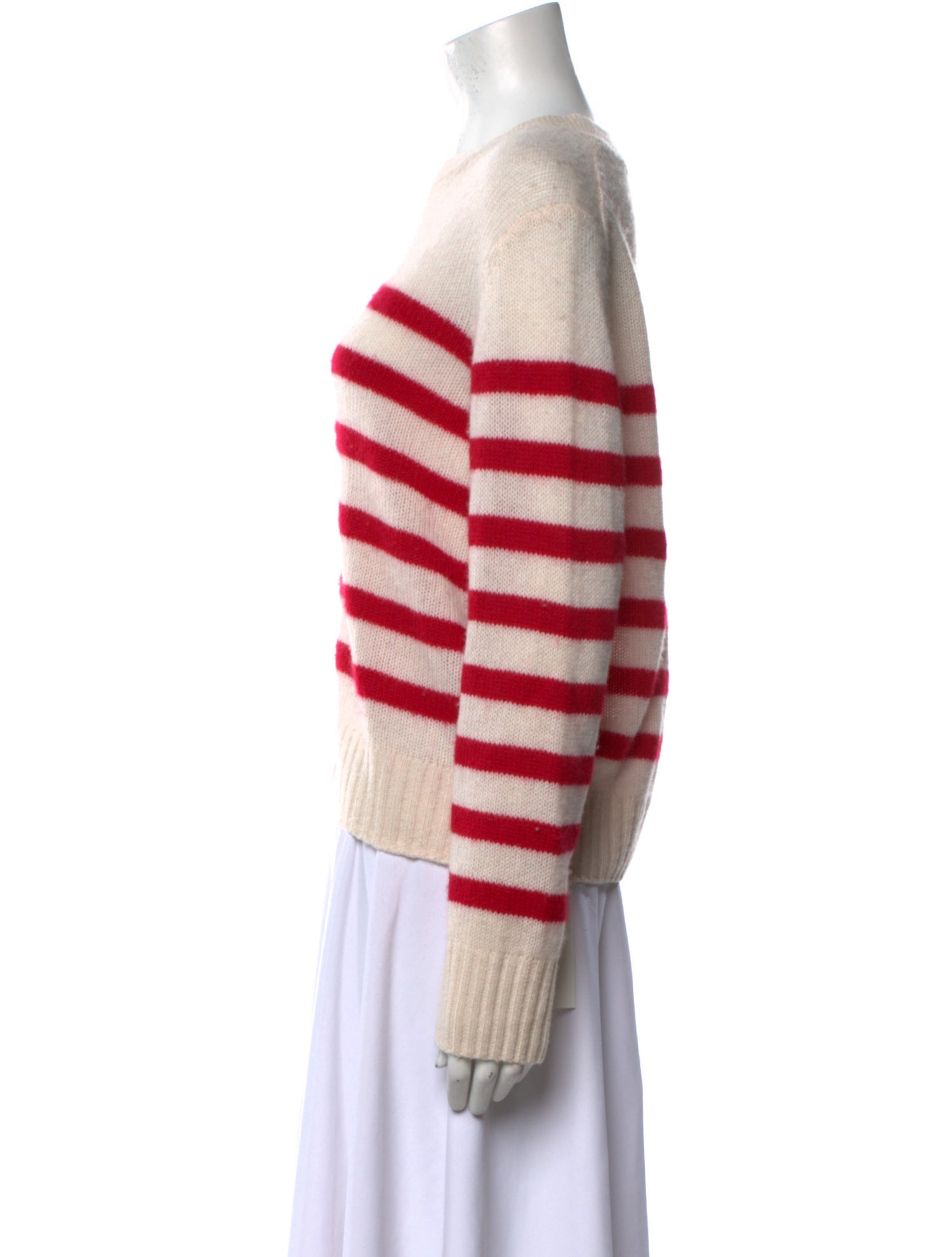 White + Warren Cashmere Striped Sweater