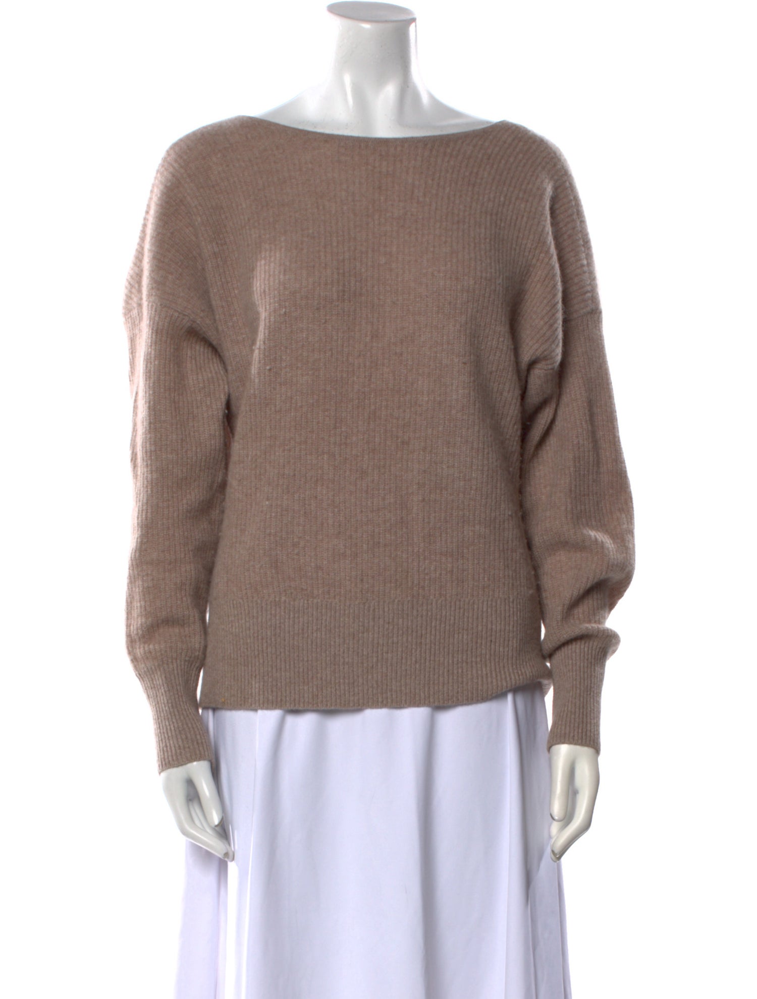 White + Warren Cashmere Bateau Neckline Sweater