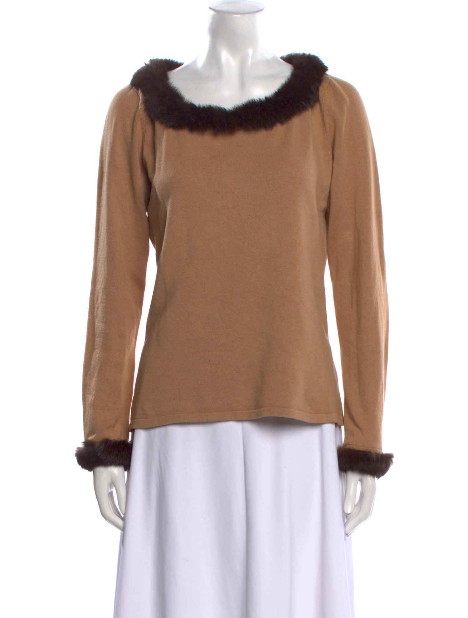 White + Warren Silk Scoop Neck Sweater