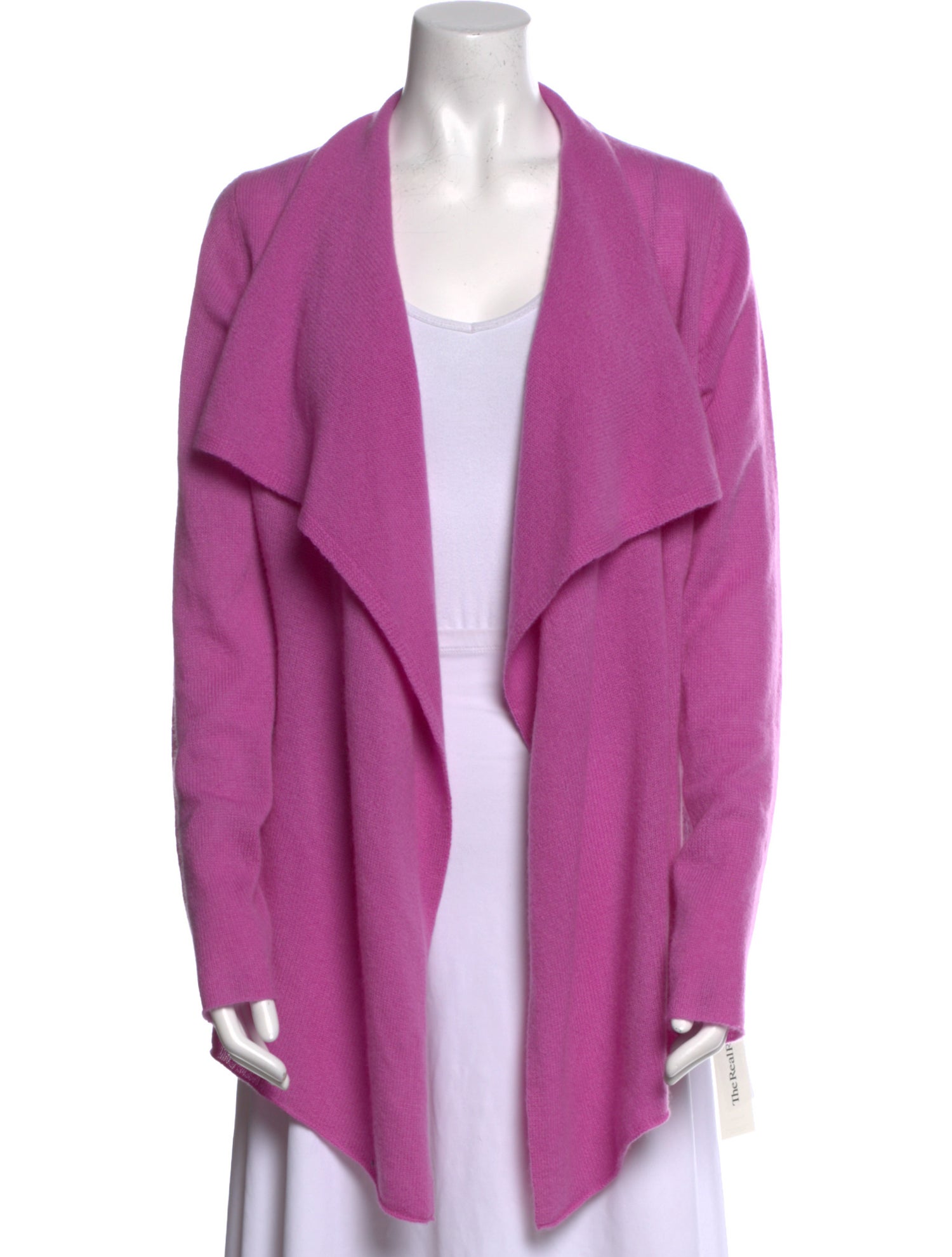 White + Warren Cashmere Open Front Sweater