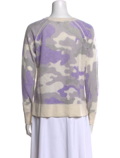 White + Warren Cashmere Printed Sweater