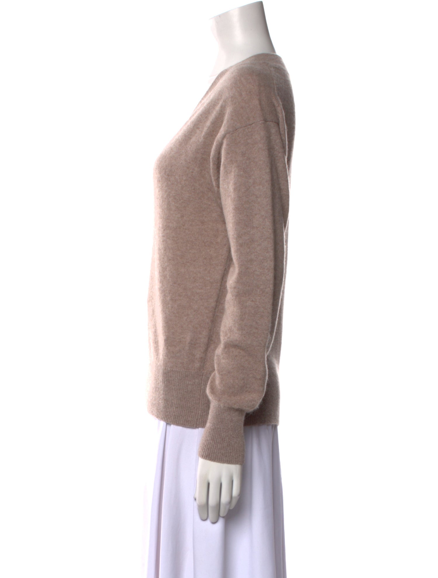 White + Warren Cashmere V-Neck Sweater