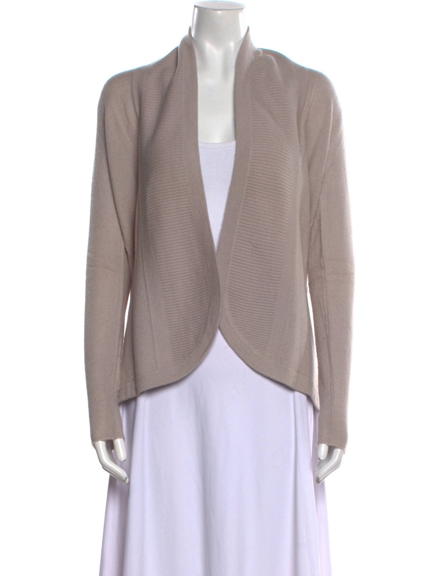 White + Warren Cashmere Open Front Sweater