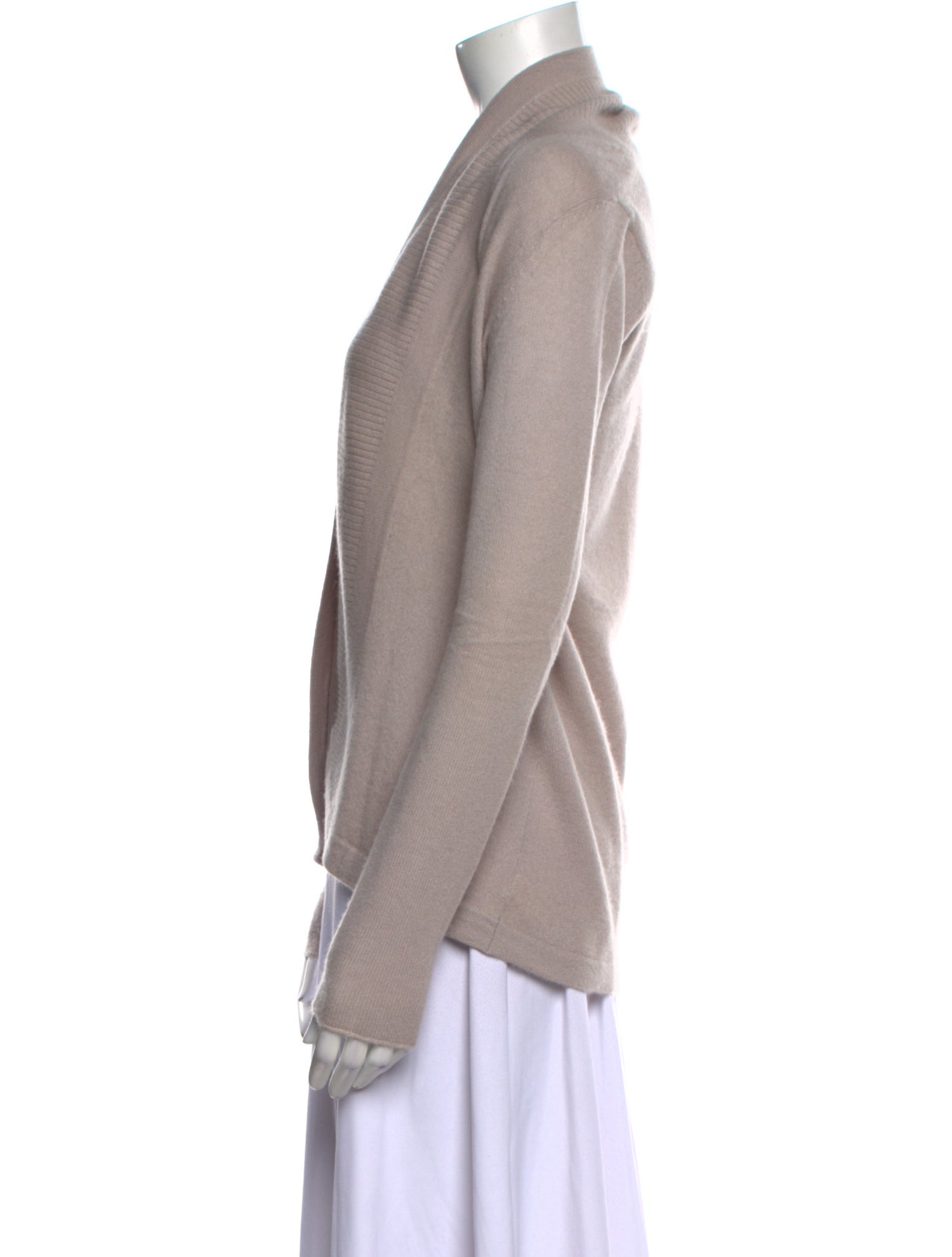 White + Warren Cashmere Open Front Sweater