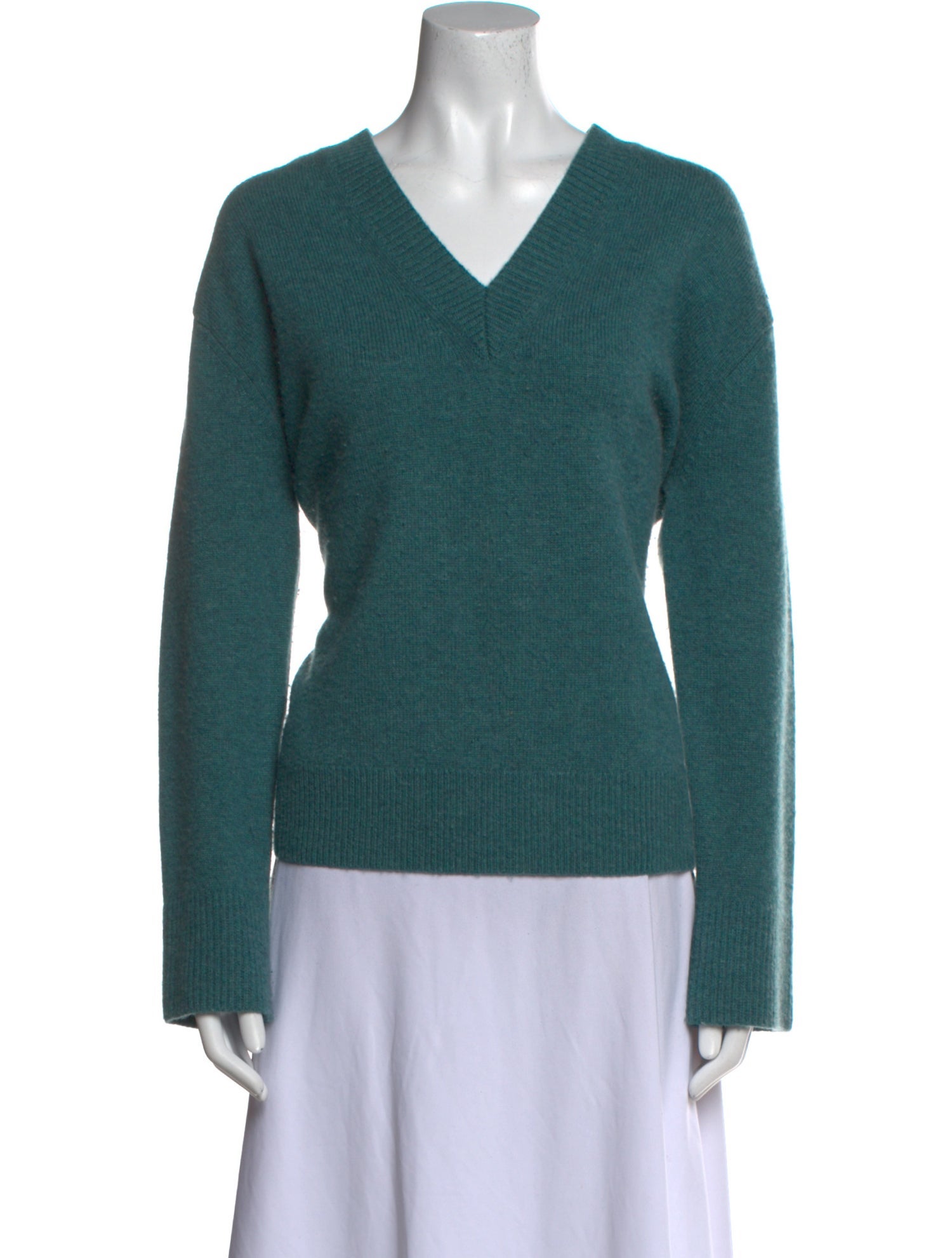 White + Warren Cashmere V-Neck Sweater