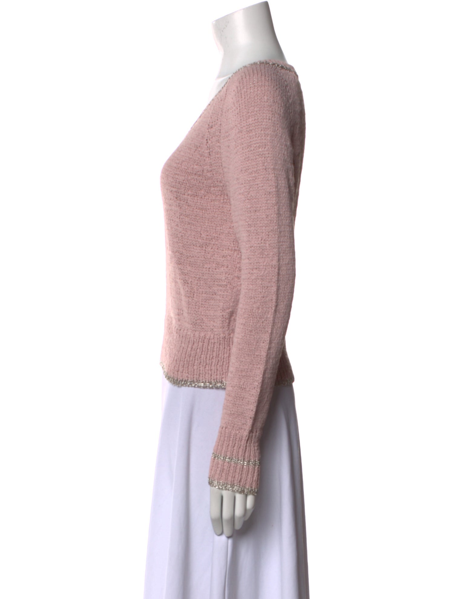 White + Warren V-Neck Sweater