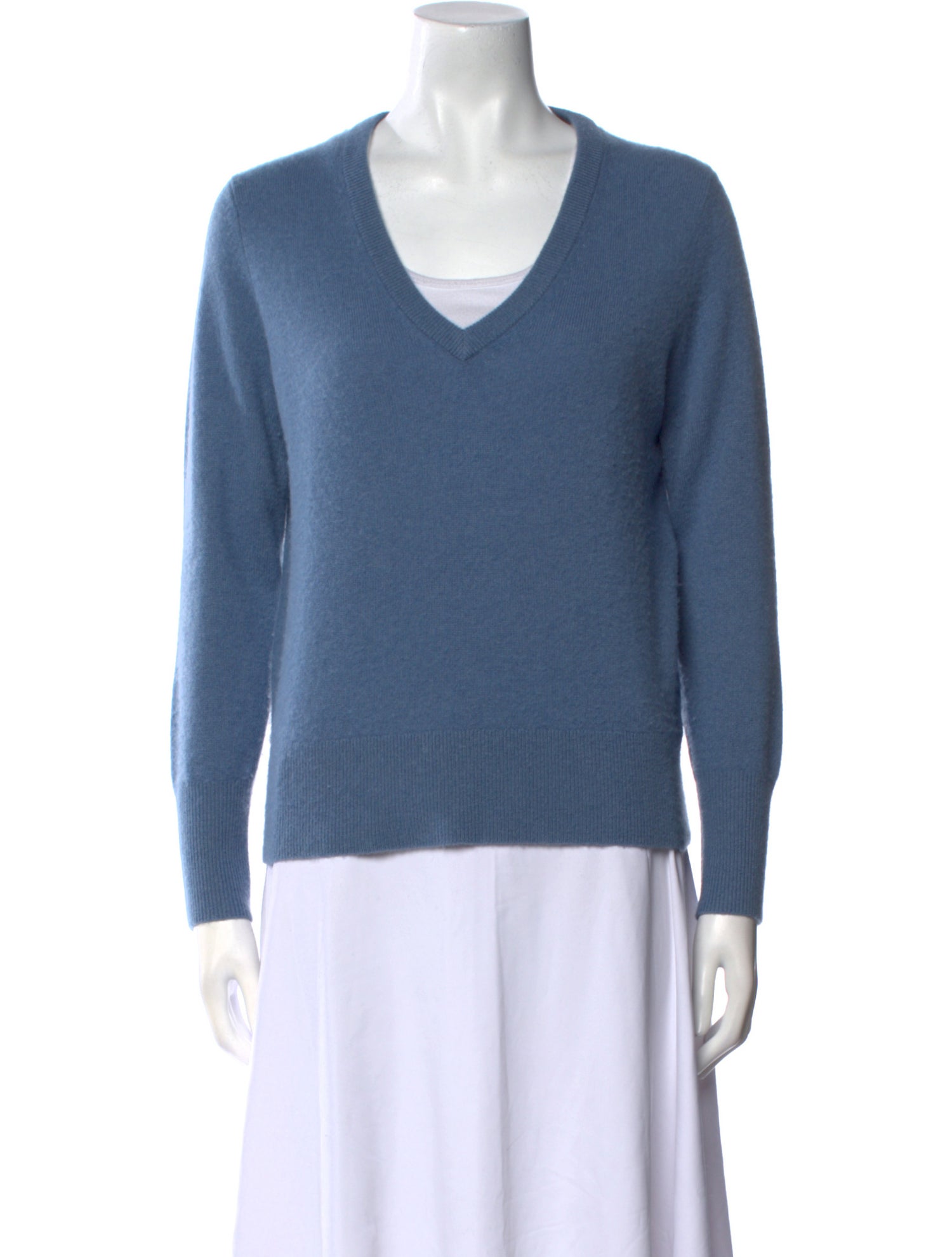 White + Warren Cashmere V-Neck Sweater