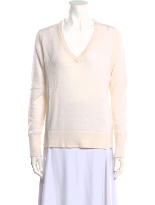 White + Warren Cashmere V-Neck Sweater