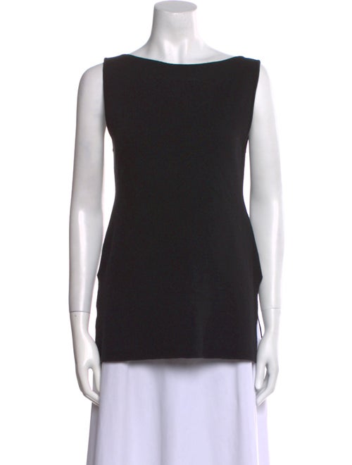 White + Warren Bateau Neckline Sleeveless Top