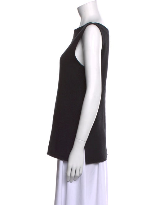 White + Warren Bateau Neckline Sleeveless Top
