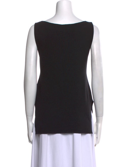White + Warren Bateau Neckline Sleeveless Top