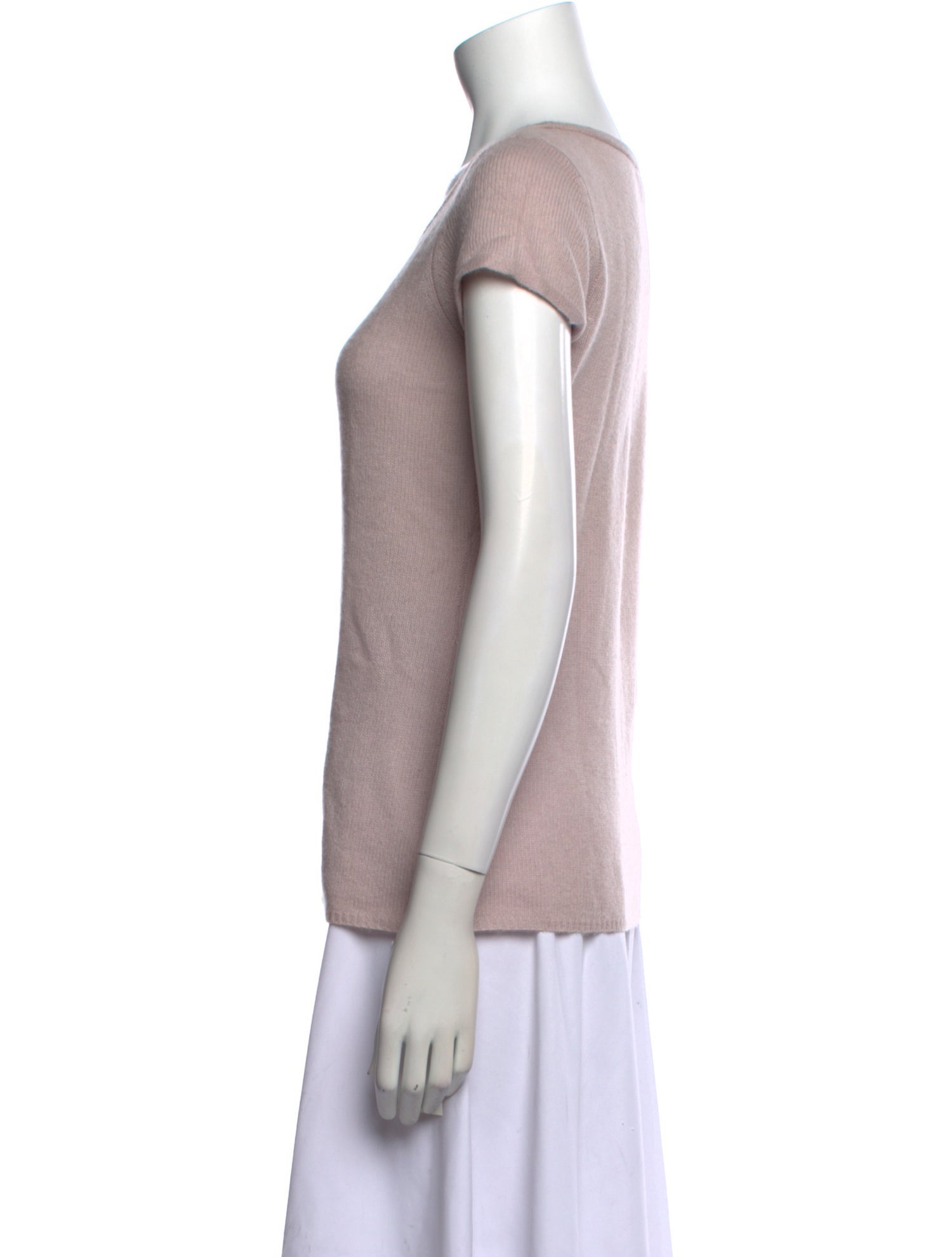 White + Warren Cashmere Scoop Neck T-Shirt