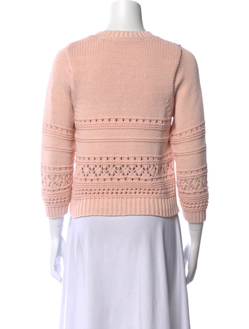 White + Warren Striped Crew Neck Sweater