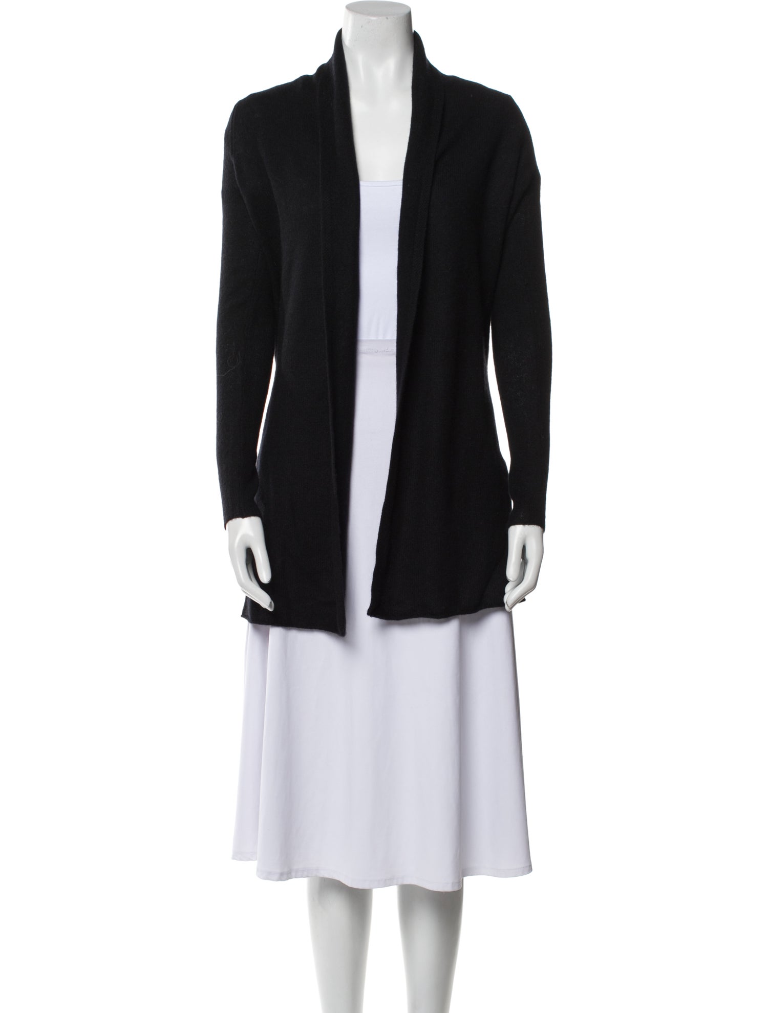 White + Warren Cashmere Open Front Sweater