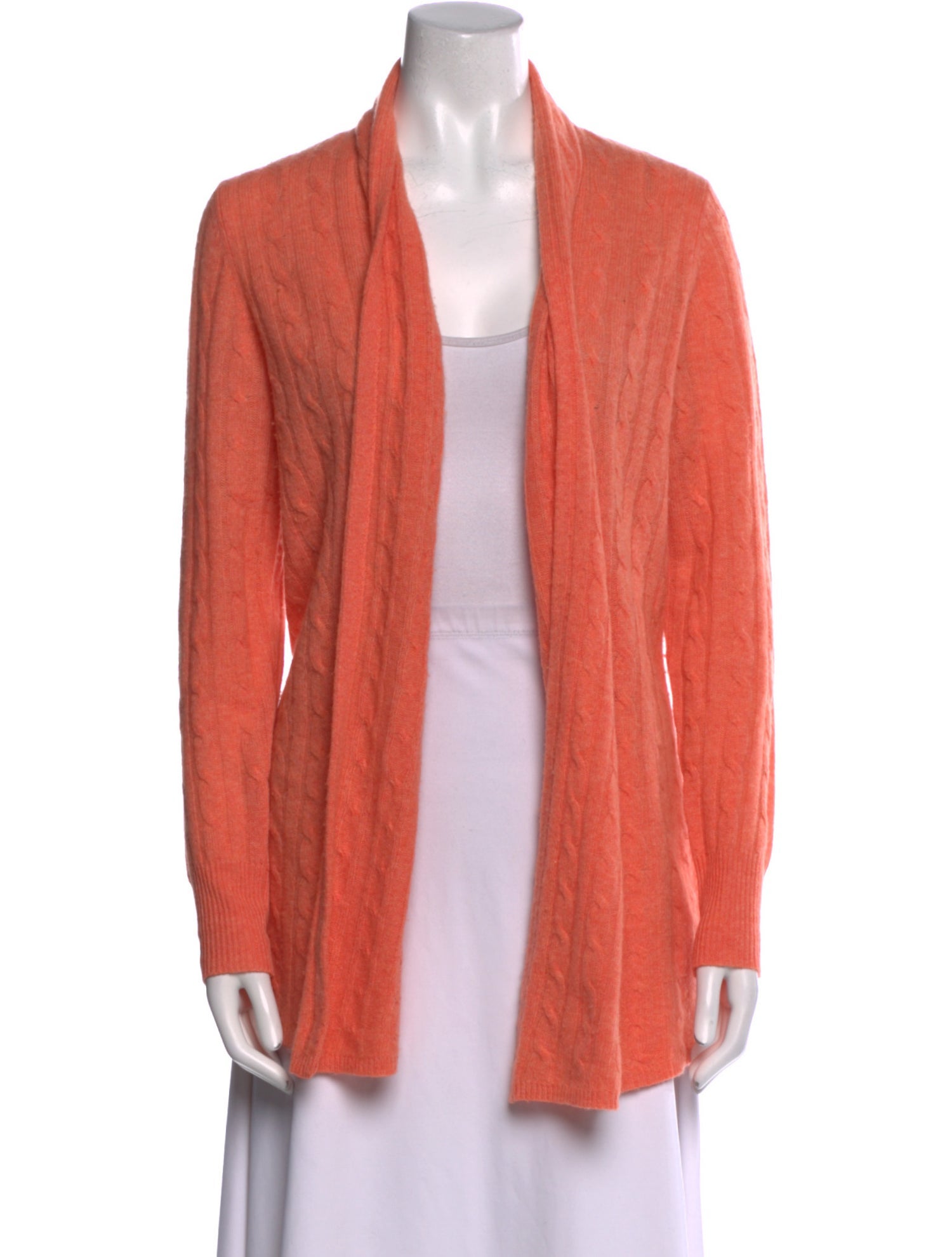 White + Warren Cashmere Open Front Sweater