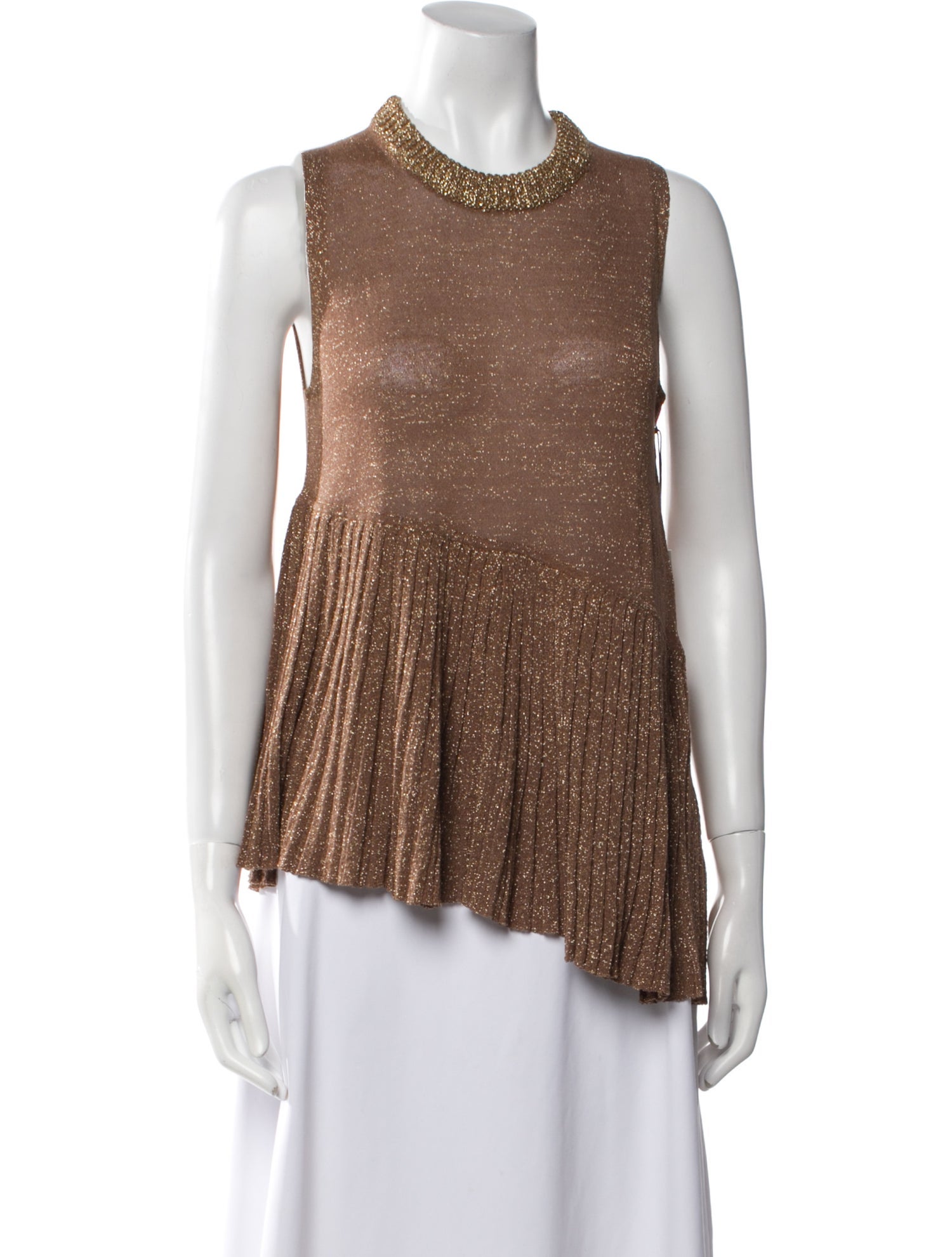 White + Warren Crew Neck Sleeveless Top w/ Tags