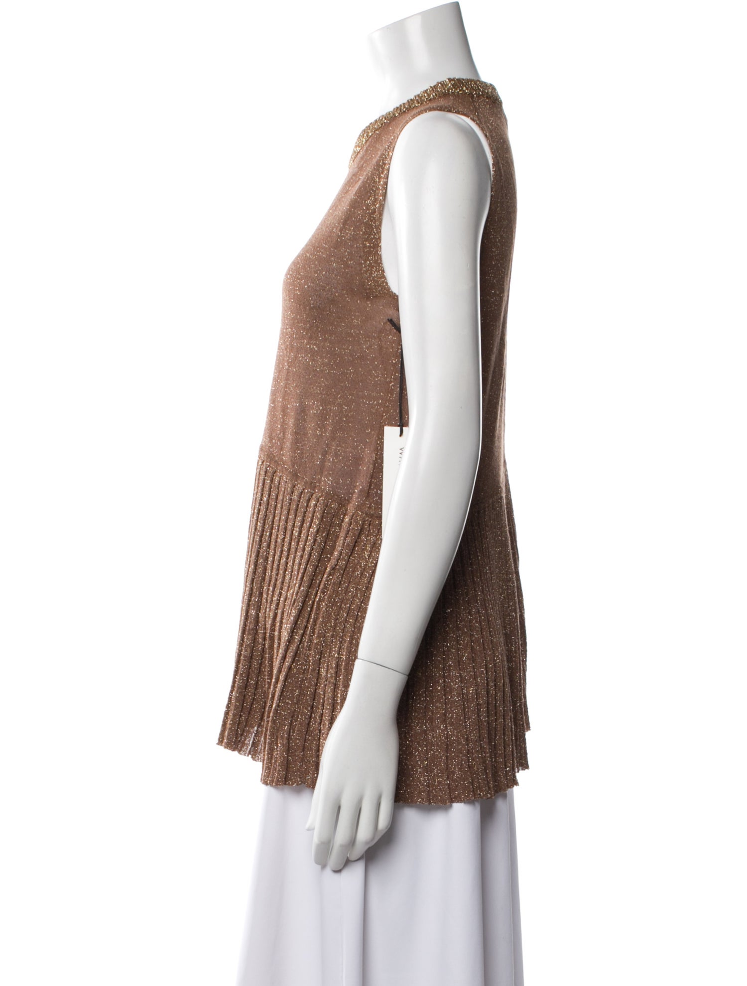 White + Warren Crew Neck Sleeveless Top w/ Tags