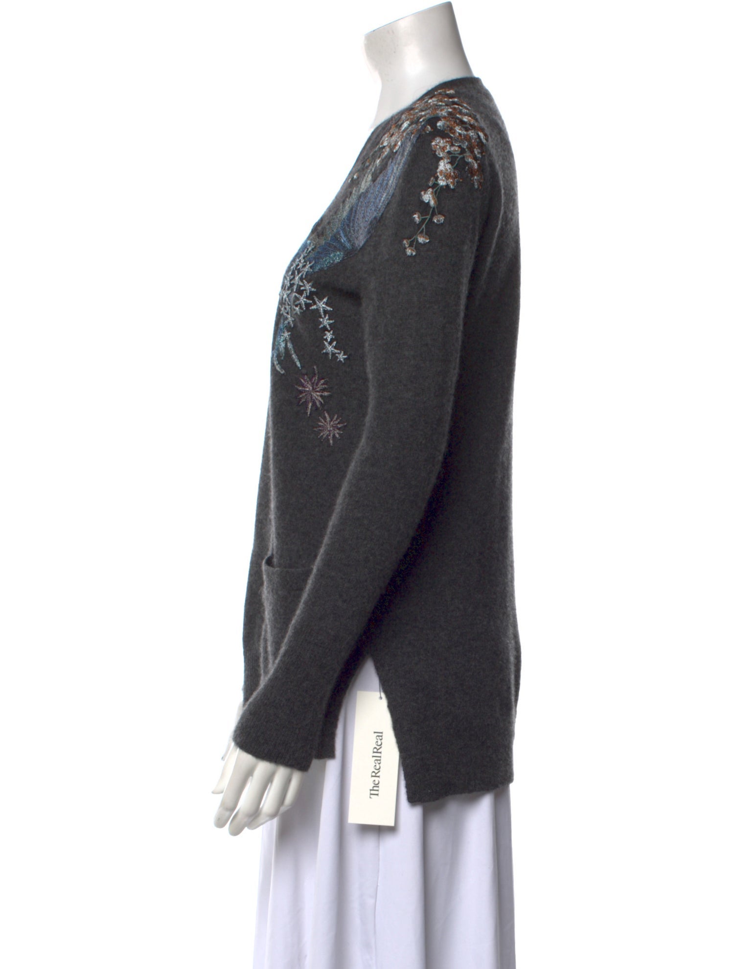 White + Warren Cashmere V-Neck Sweater