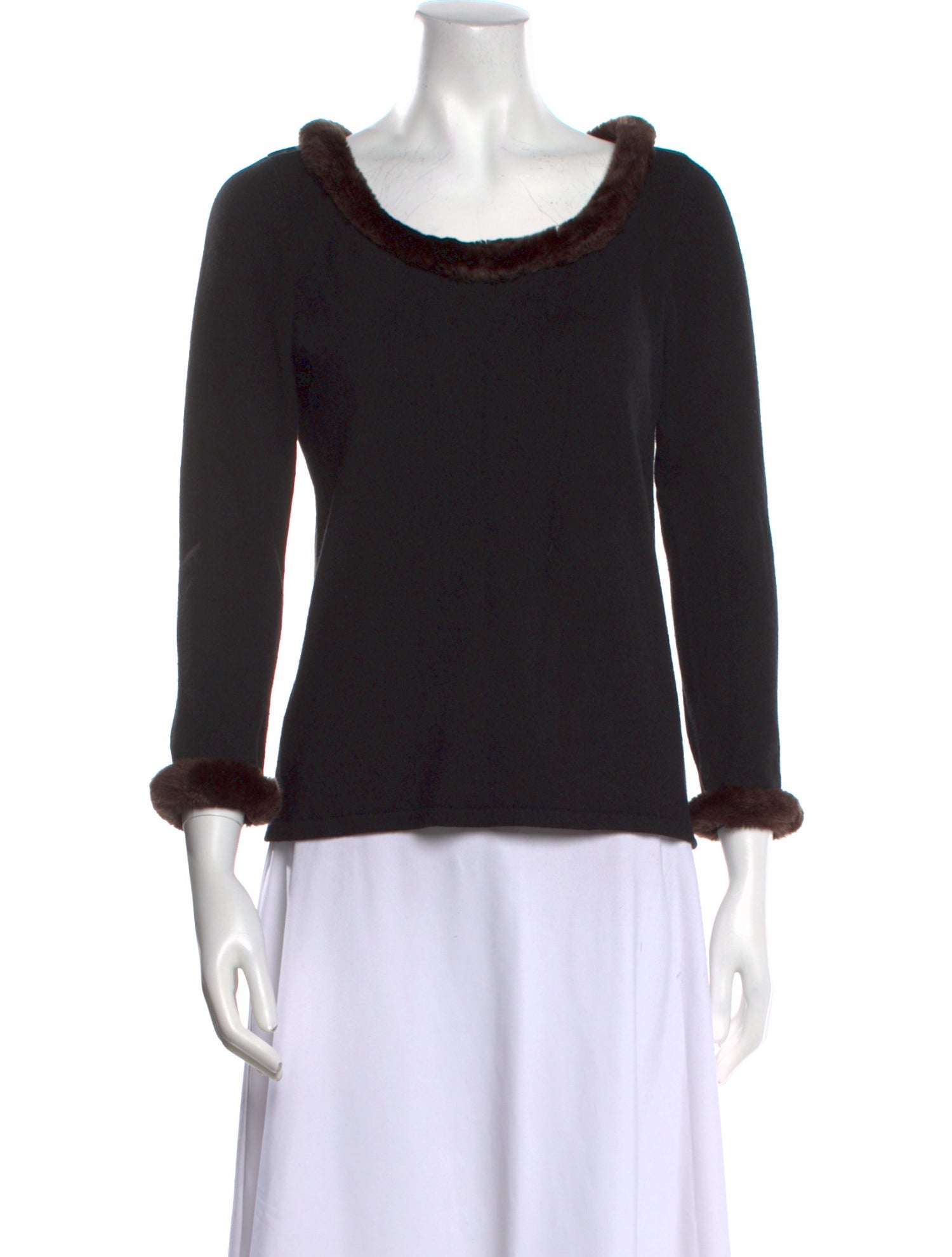 White + Warren Silk Scoop Neck Sweater