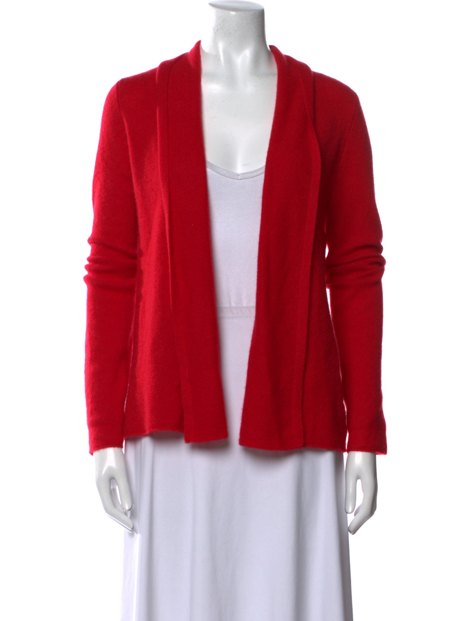 White + Warren Cashmere Open Front Sweater