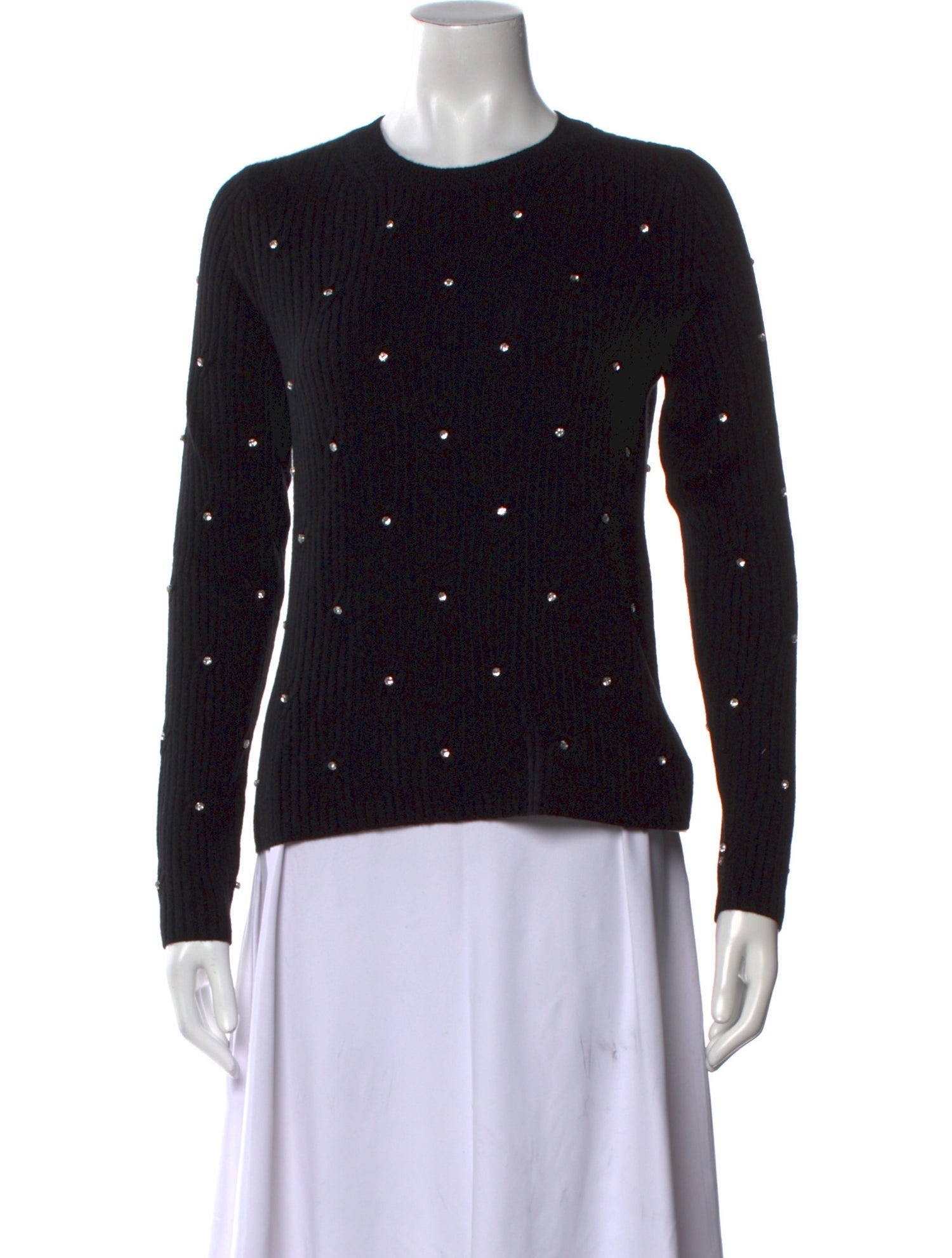 White + Warren Cashmere Printed Sweater