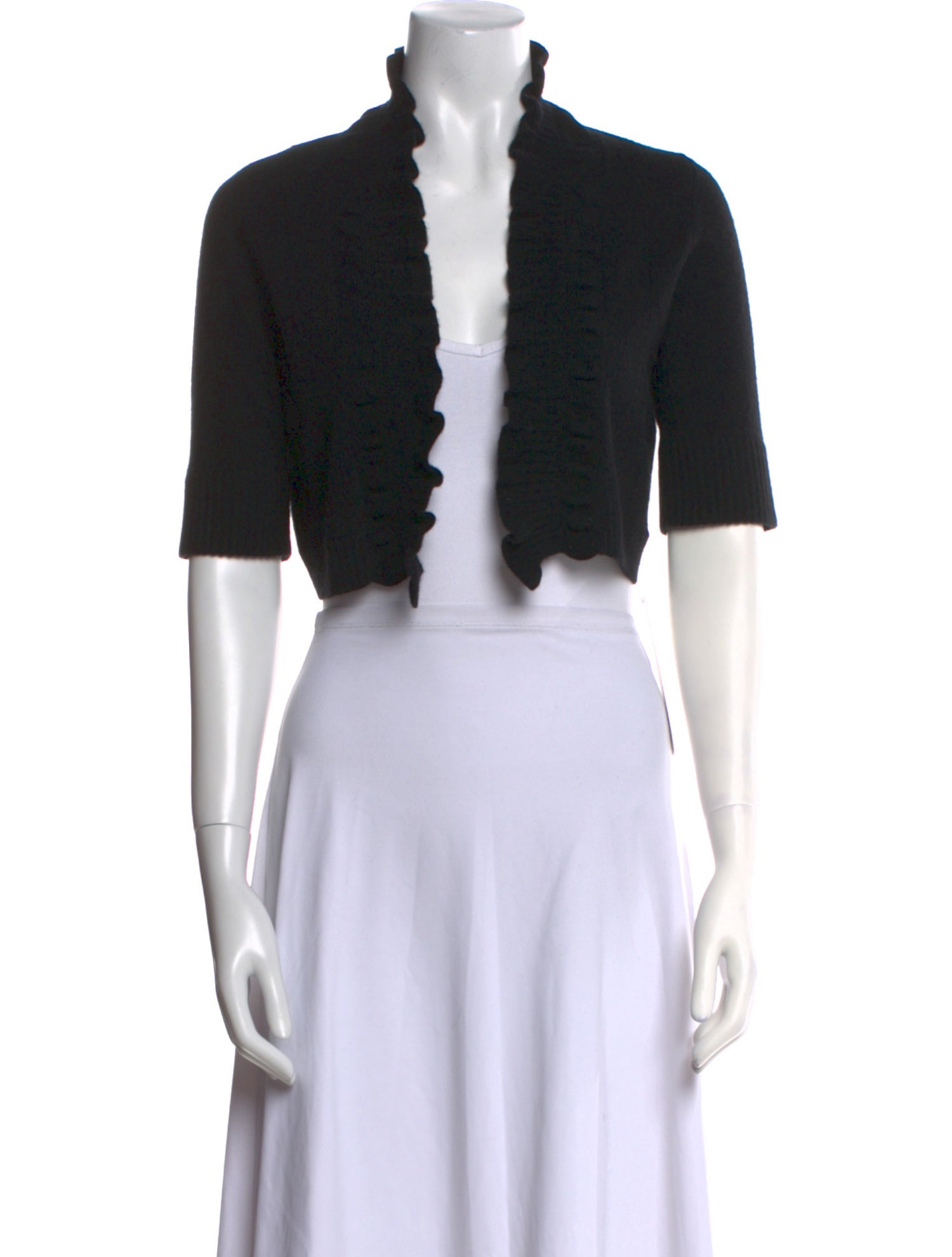 White + Warren Cashmere Open Front Sweater