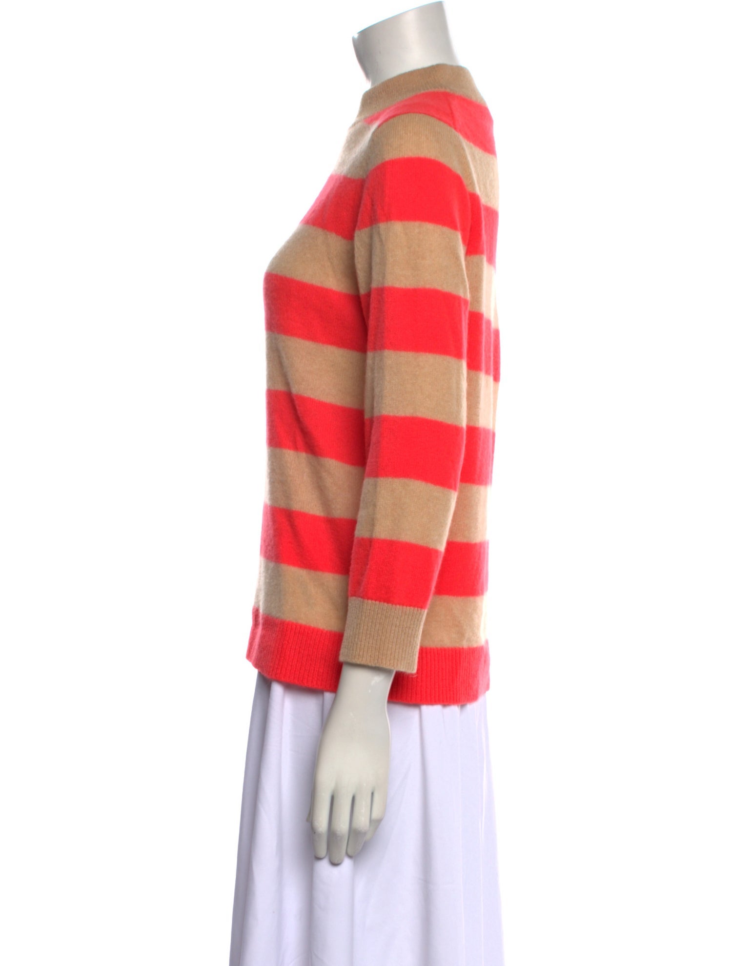 White + Warren Cashmere Striped Sweater