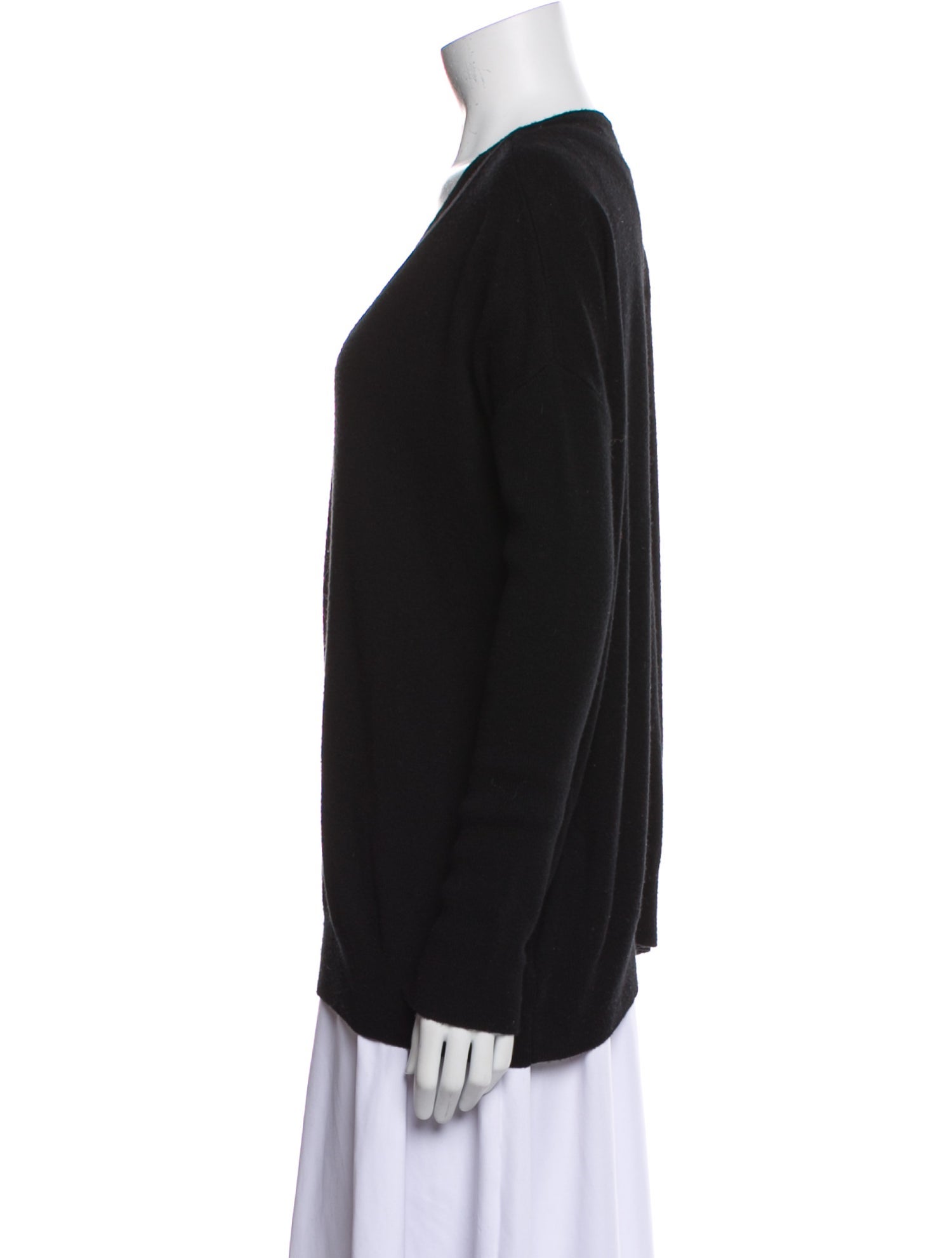 White + Warren Wool V-Neck Sweater