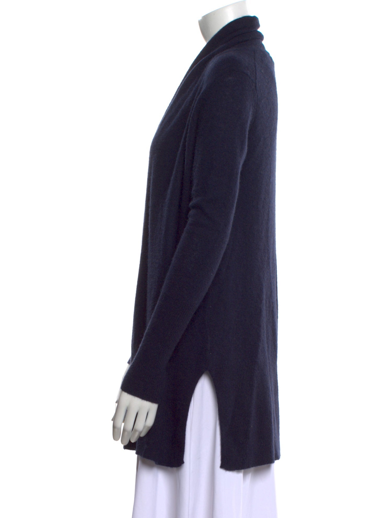 White + Warren Cashmere Open Front Sweater