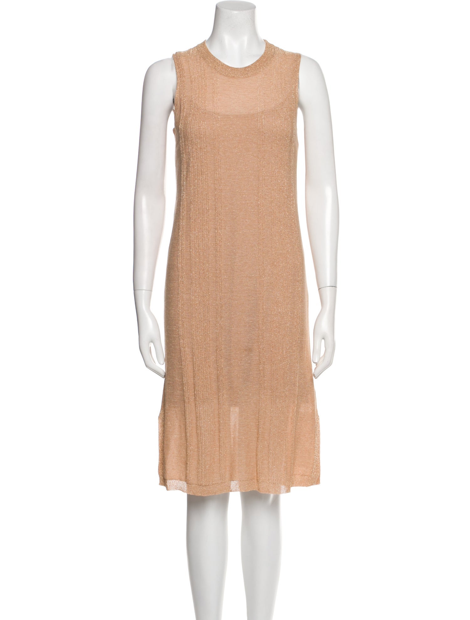 White + Warren Crew Neck Knee-Length Dress