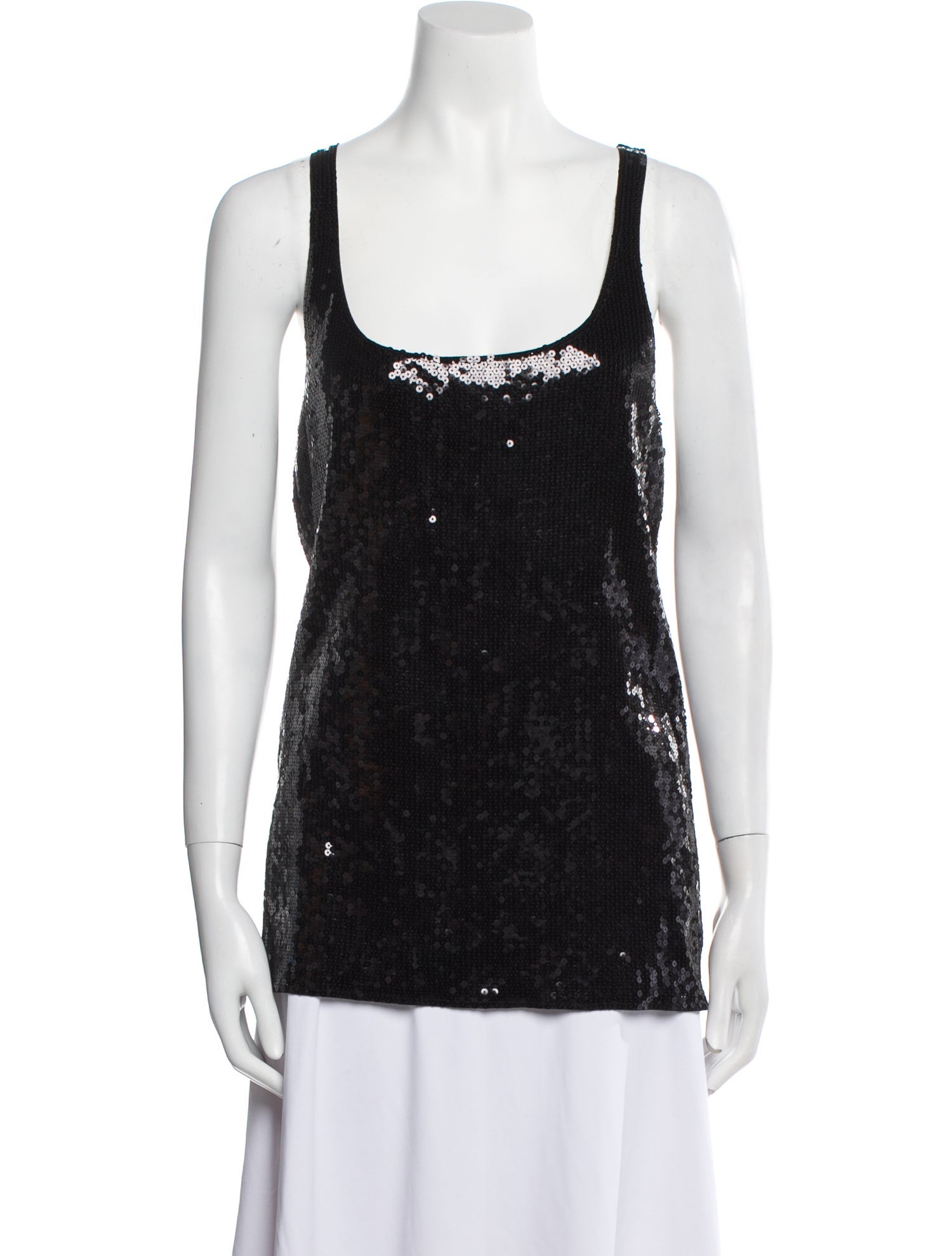 White + Warren Scoop Neck Sleeveless Top