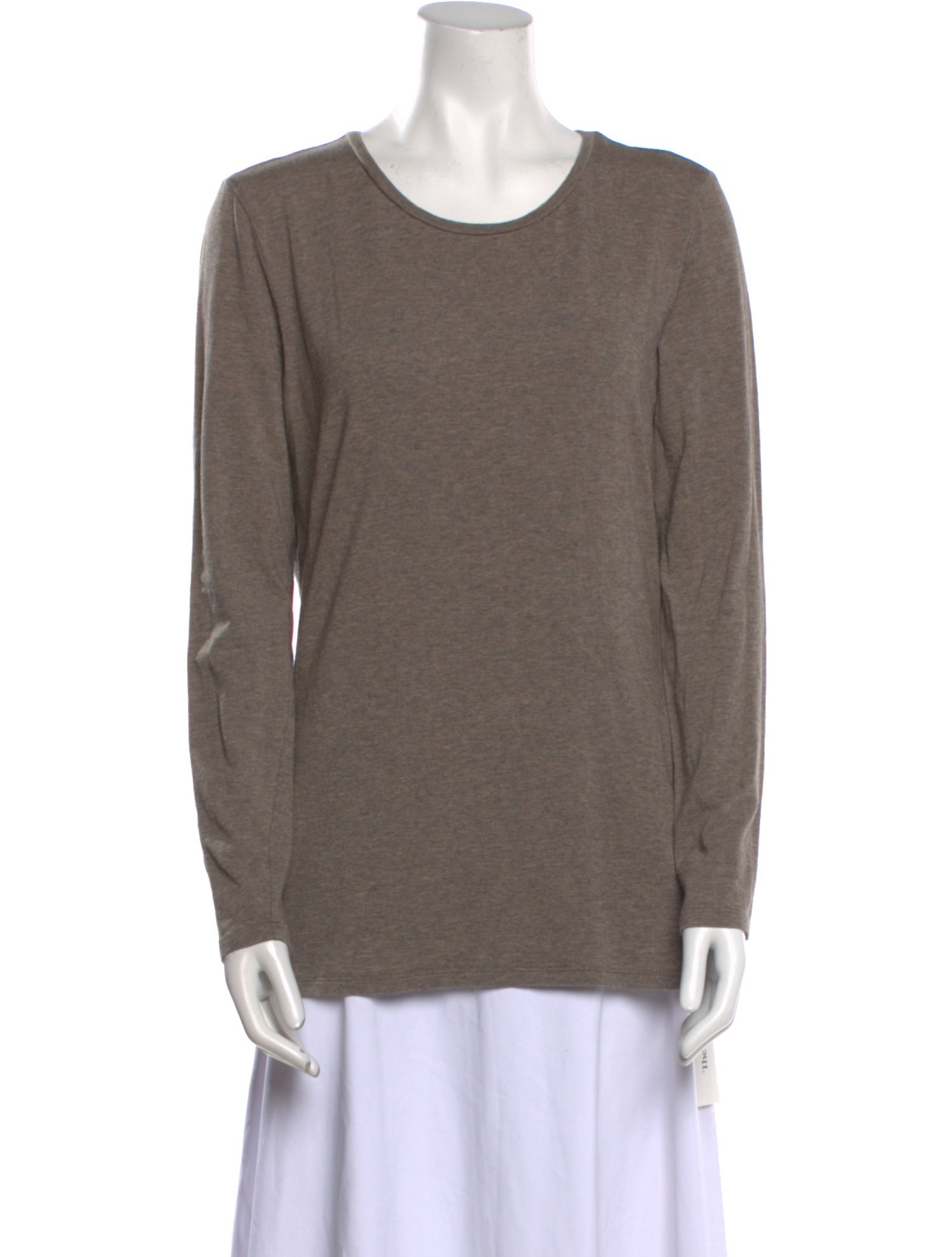 White + Warren Scoop Neck Long Sleeve Sweatshirt
