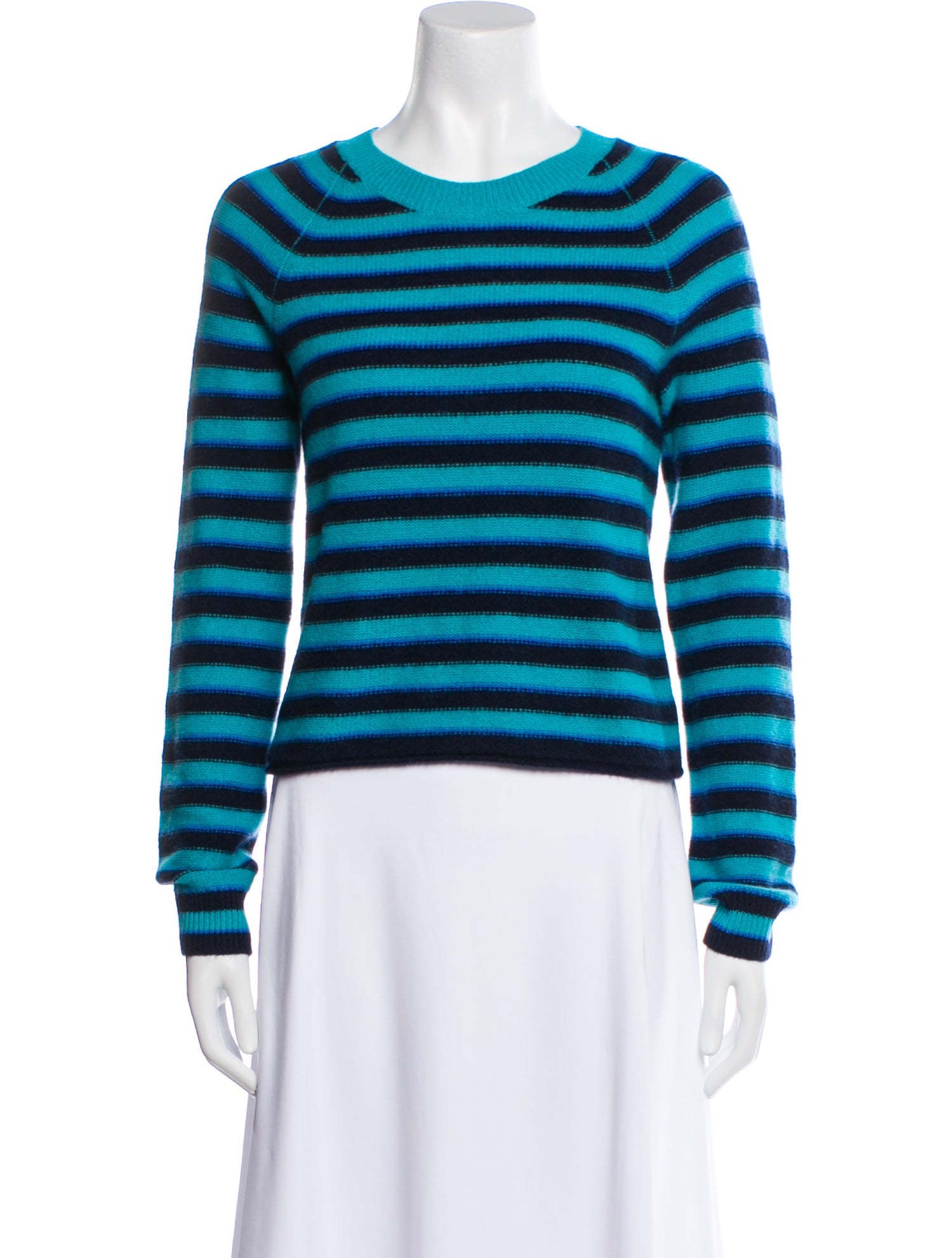 White + Warren Cashmere Striped Sweater