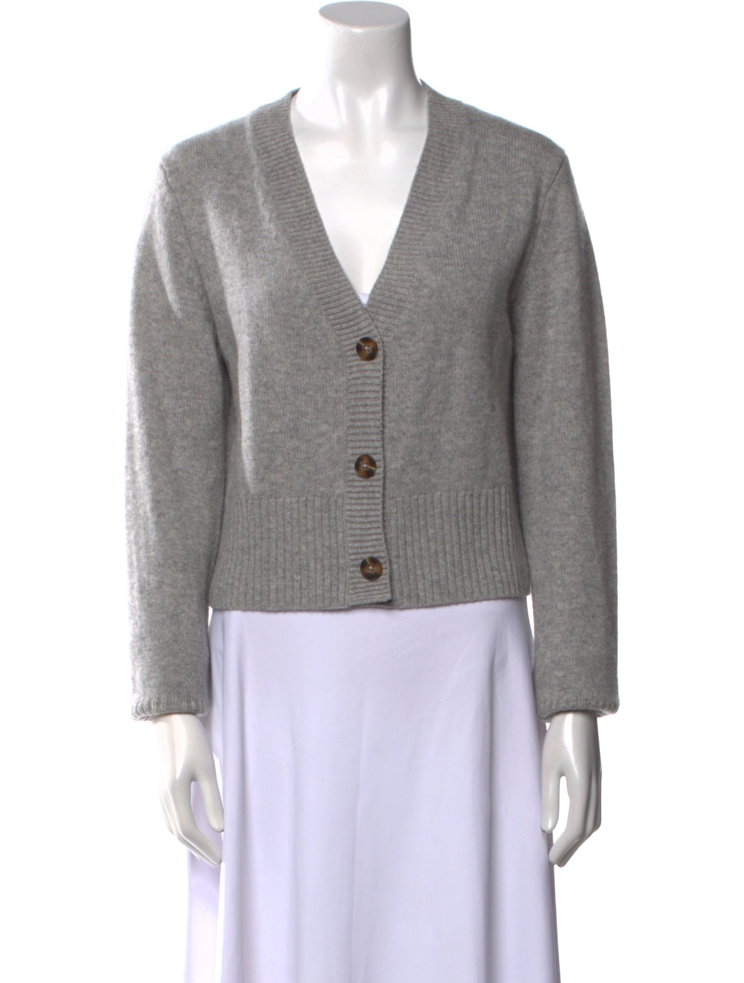 White + Warren Cashmere V-Neck Sweater