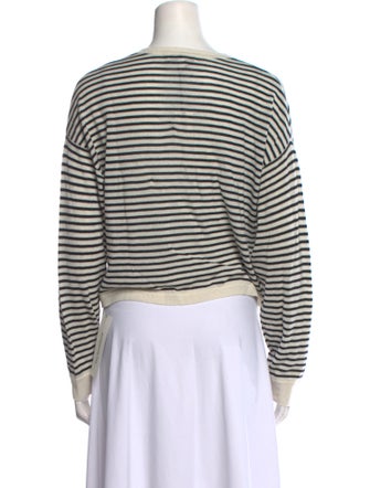 White + Warren Wool Striped Sweater