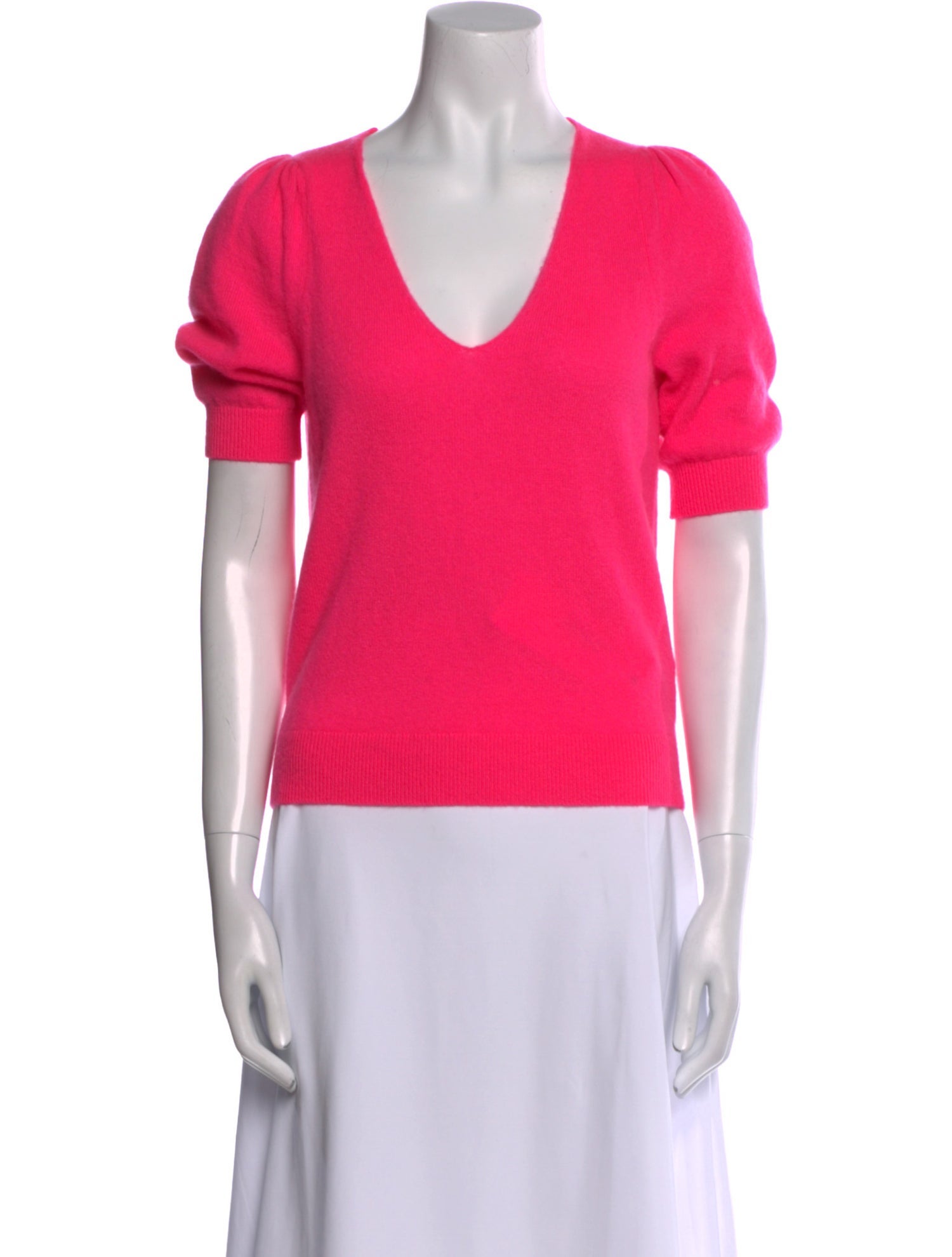 White + Warren Cashmere V-Neck Sweater