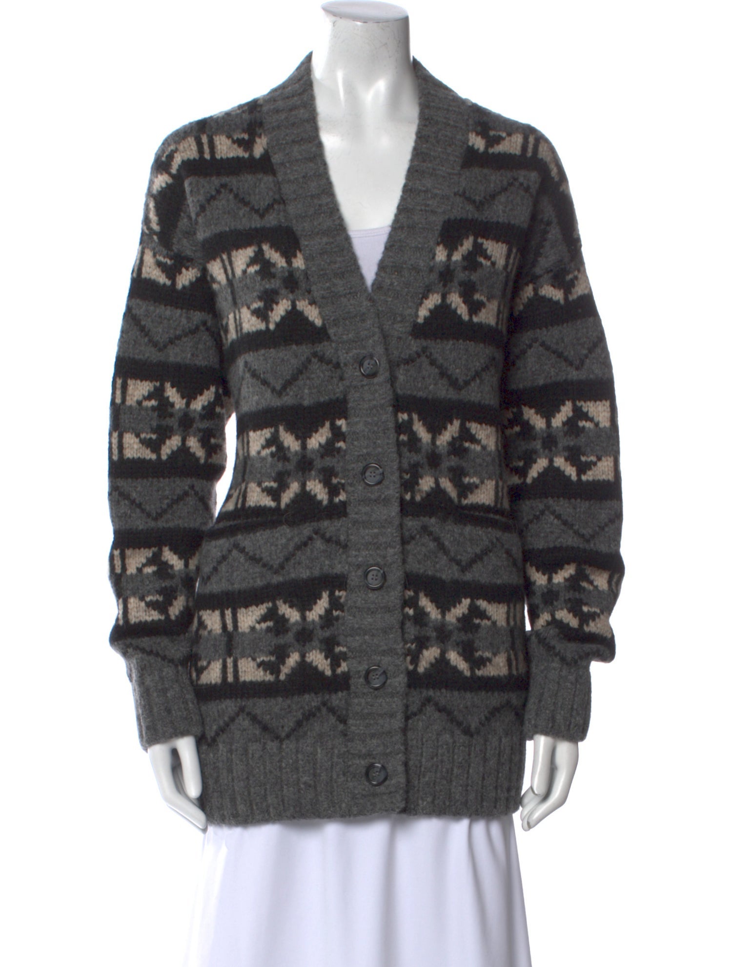 White + Warren Baby Alpaca Printed Sweater