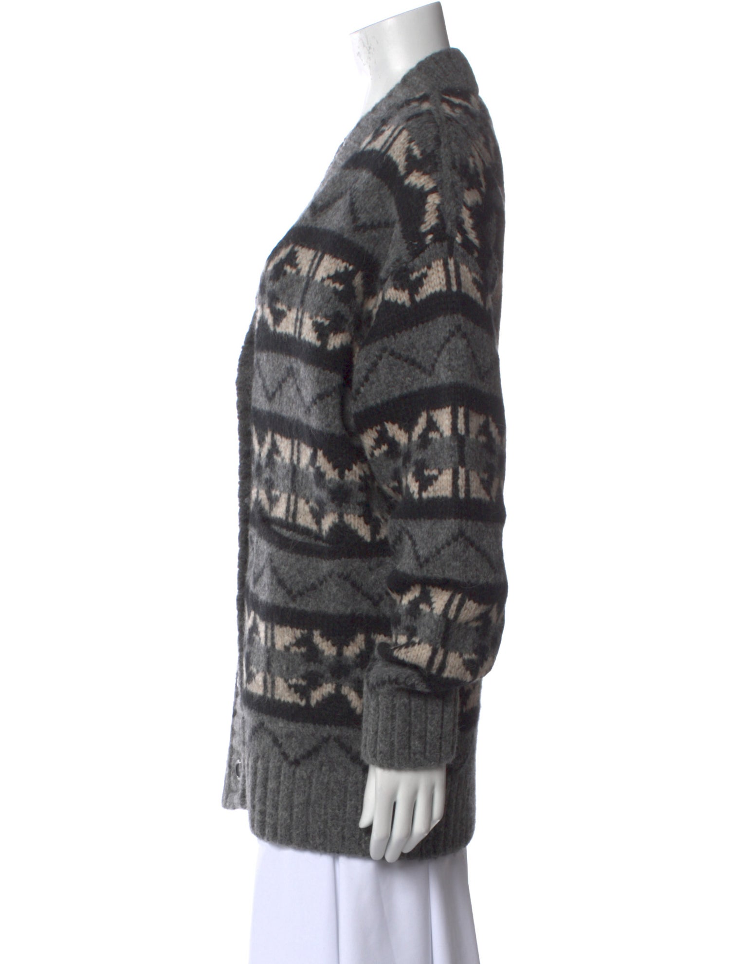 White + Warren Baby Alpaca Printed Sweater