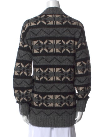 White + Warren Baby Alpaca Printed Sweater