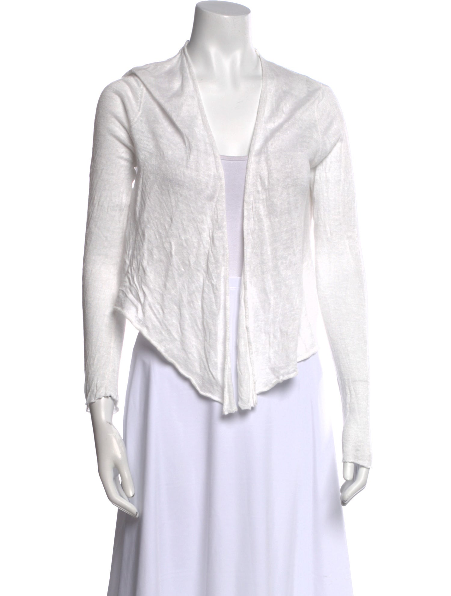 White + Warren Linen V-Neck Sweater