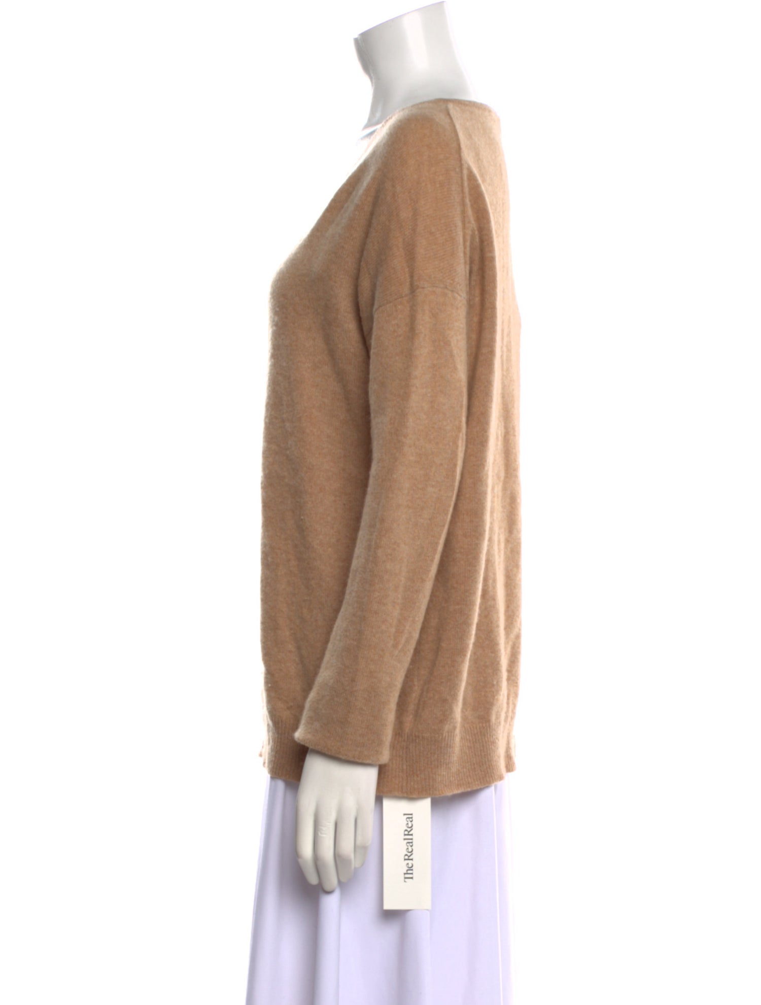 White + Warren Cashmere V-Neck Sweater