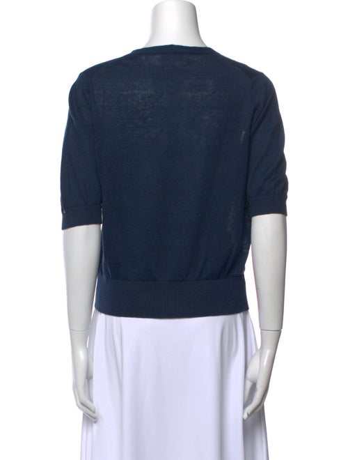 White + Warren Linen V-Neck Crop Top