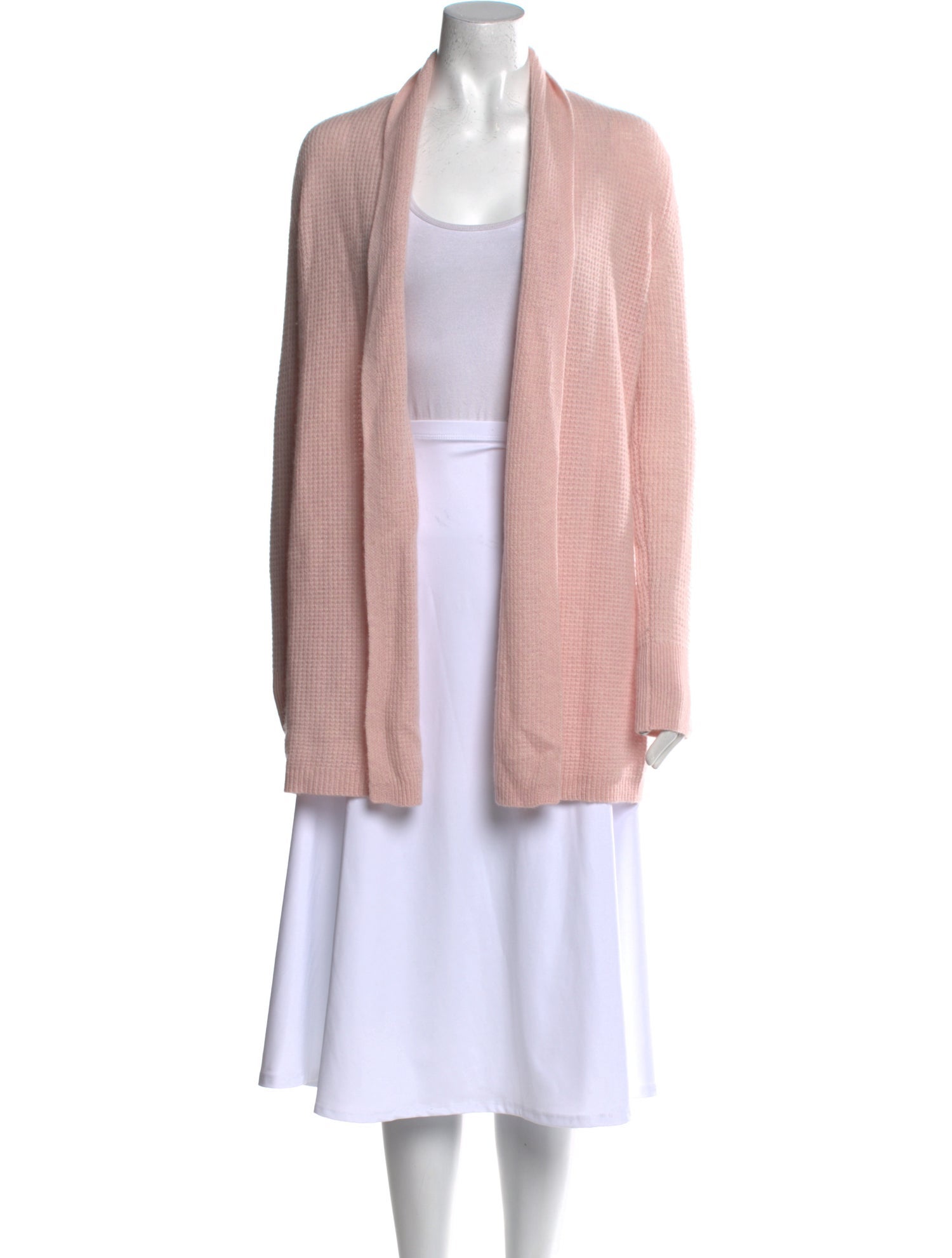 White + Warren Cashmere Open Front Sweater