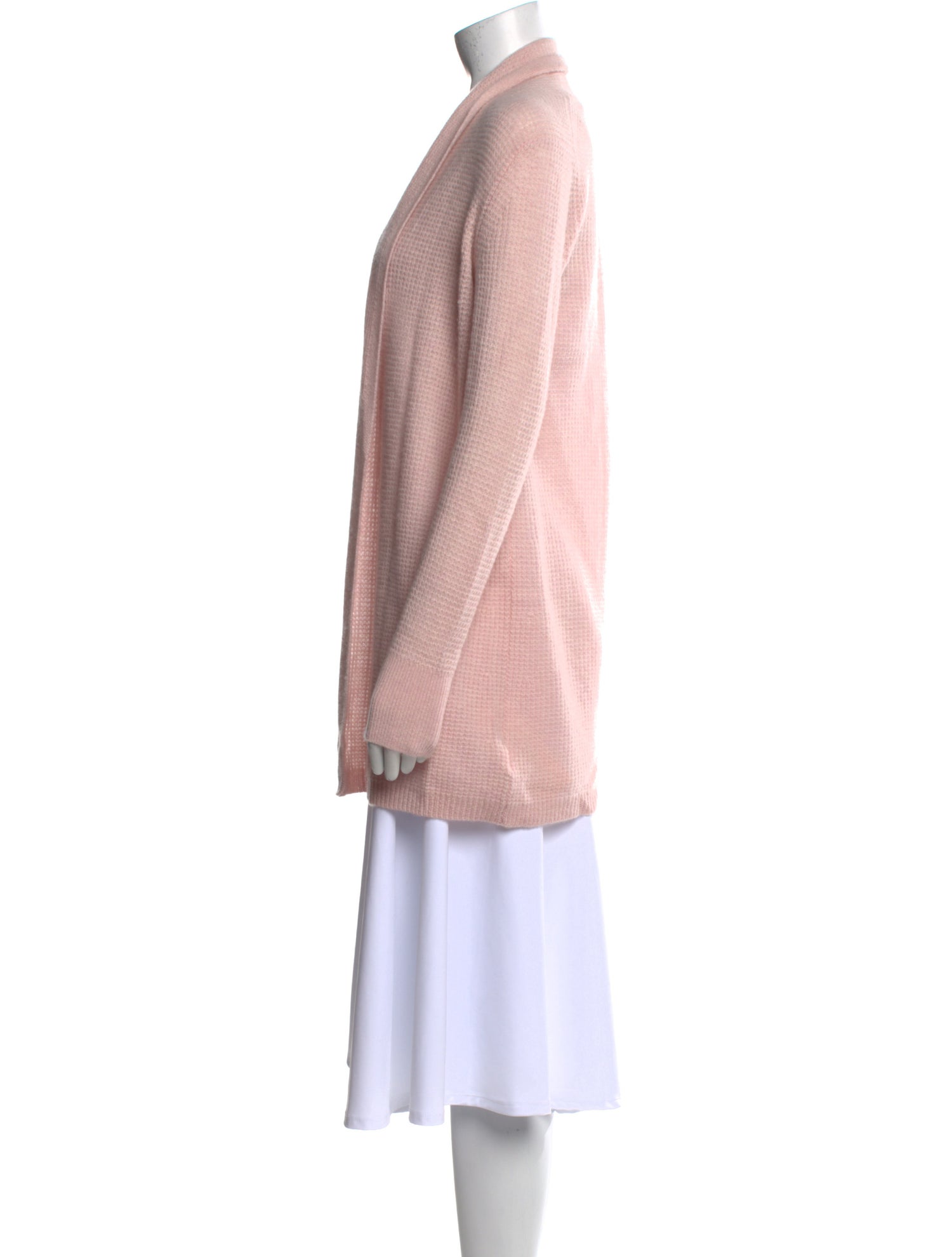 White + Warren Cashmere Open Front Sweater