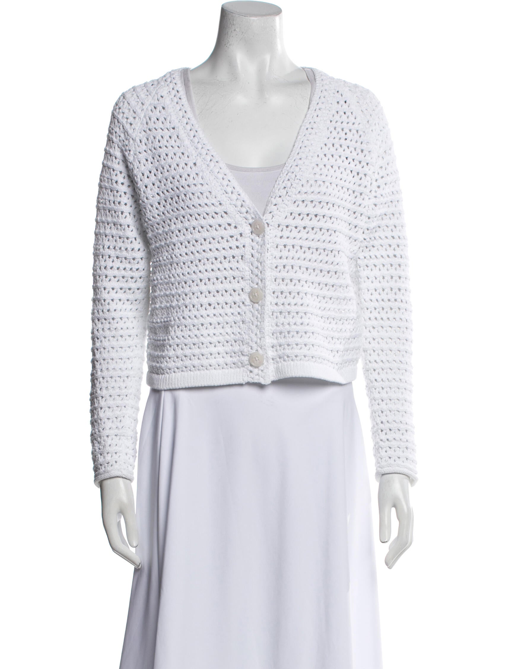 White + Warren V-Neck Sweater