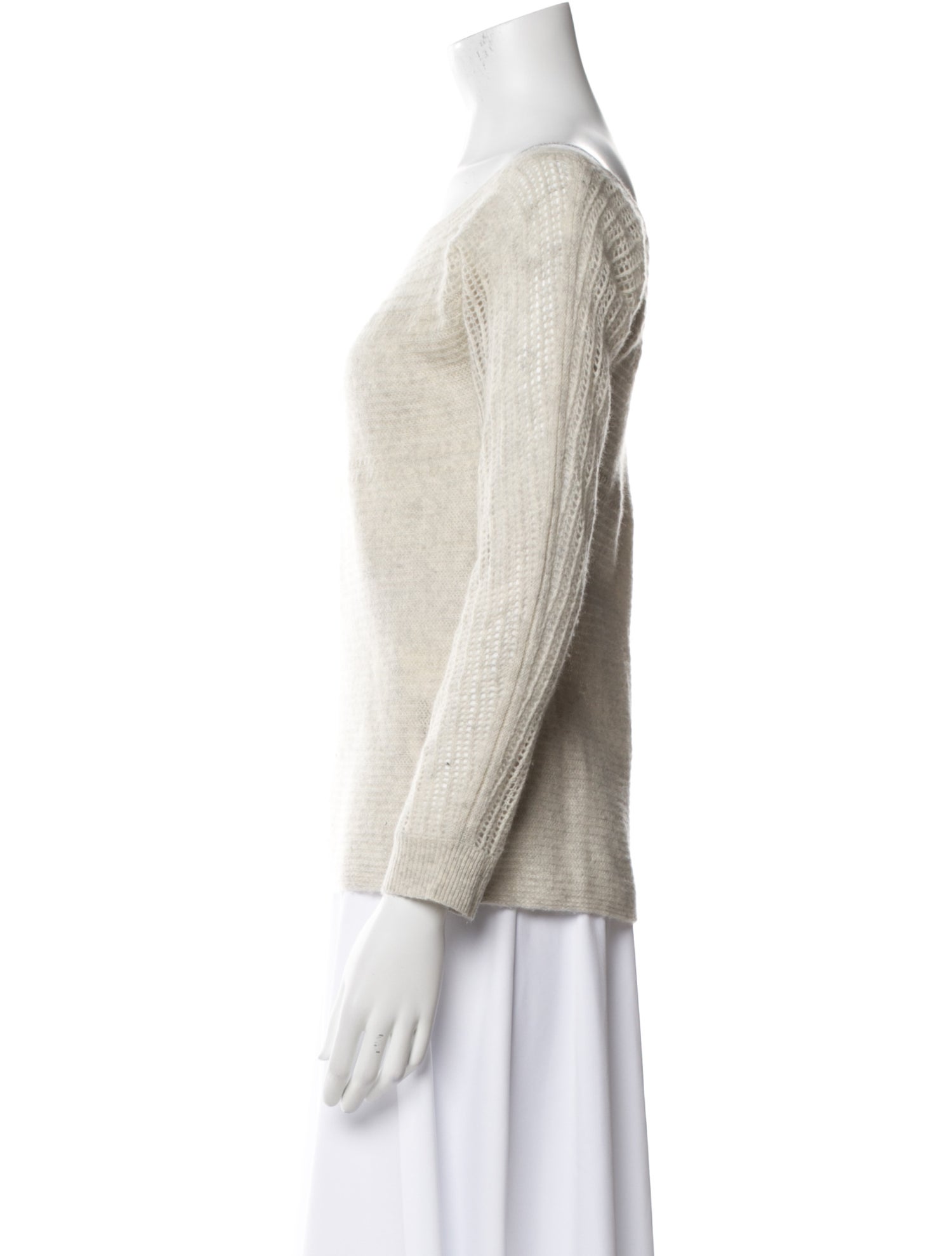 White + Warren Cashmere Bateau Neckline Sweater